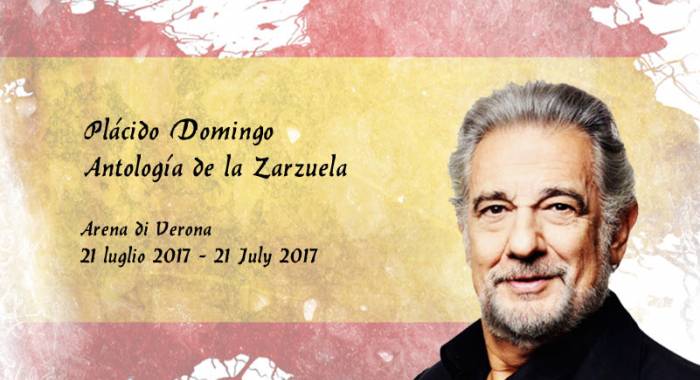 Placido Domingo in Arena, our country hotel b&b in Verona for the gala Antología de la Zarzuela