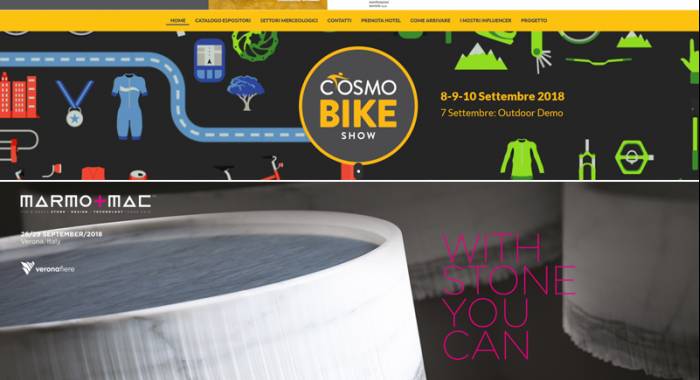 Where sleep in Verona for Cosmobike ahow and Marmomacc Fairs 2018