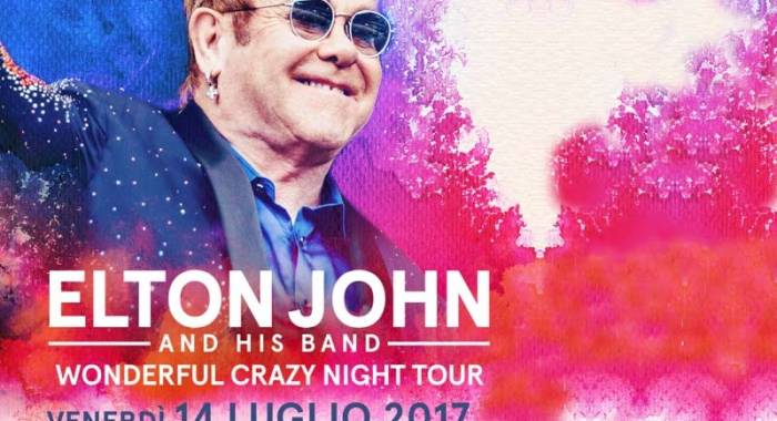 Elton John in concerto a Mantova il 14 luglio 2017