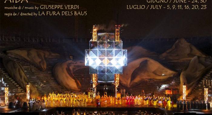 Aida a Verona, dove dormire per l’opera di Verdi riproposta da la Fura dels Baus