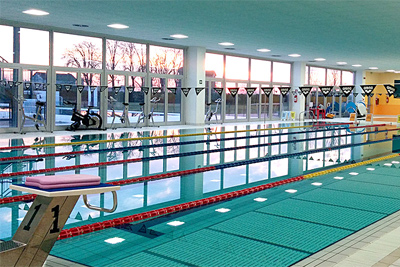 Hotel to visit and go swimming at the swimming centre and pools